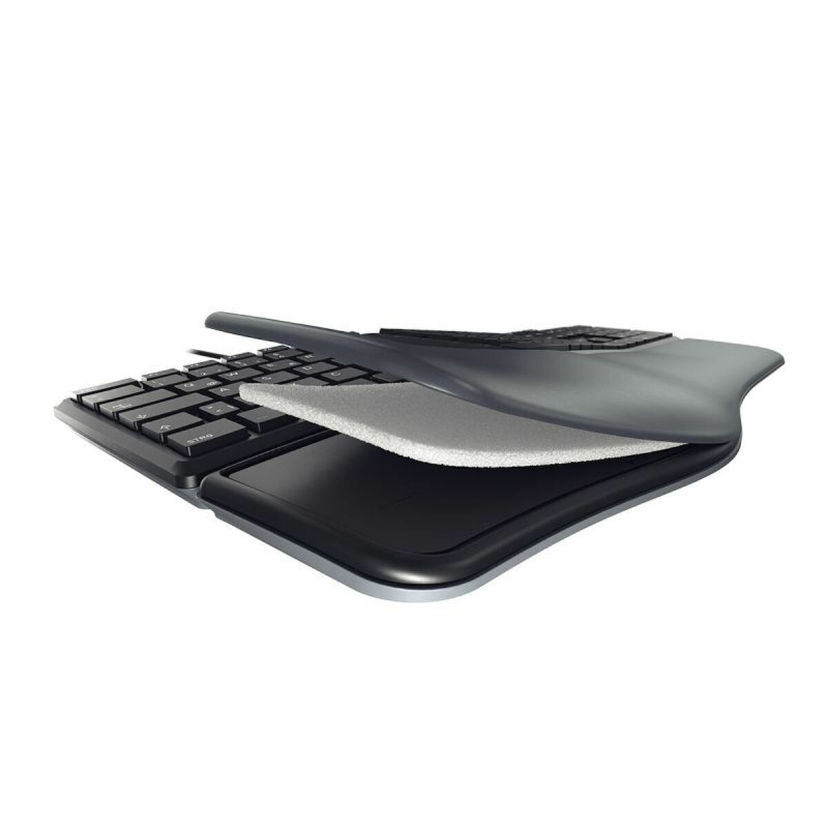 Teclado Cherry KC 4500 ERGO Preto Qwerty espanhol QWERTY